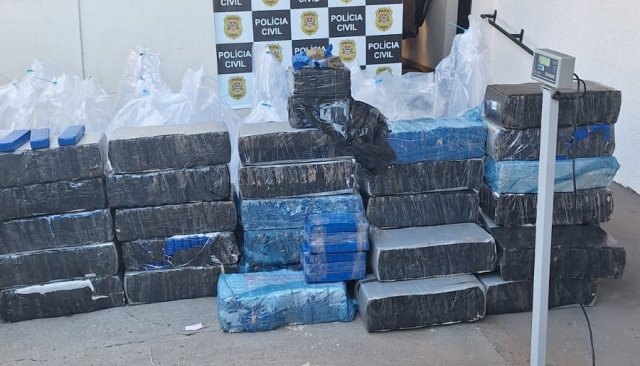 Polícia apreende mais de 1 tonelada de maconha em carga de arroz