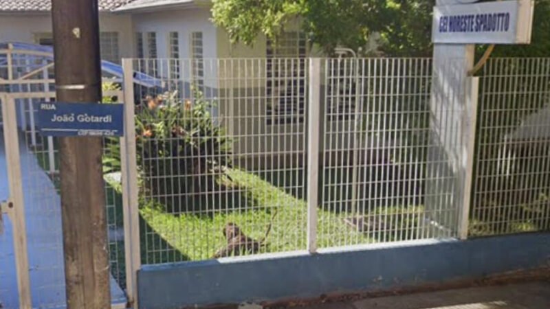 Homem em abstinência de drogas pula muro e furta escola
