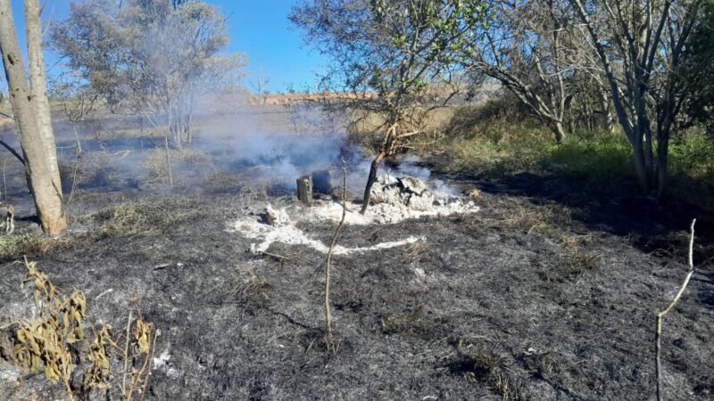 Botucatu: incêndio atinge área de preservação permanente
