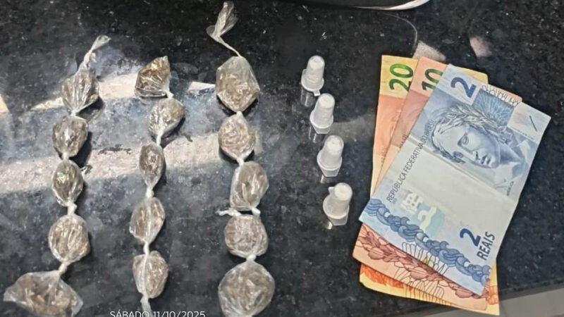Motociclista efetua manobras perigosas e acaba detido por tráfico
