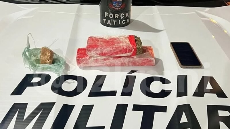 Traficante joga drogas na rua ao tentar fugir da PM