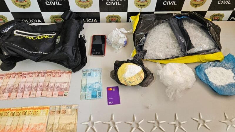 Traficante tenta fugir da polícia pulando muro e telhados