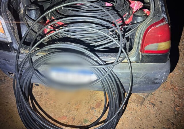 Polícia captura autores pelo furto de 500 kg de cabos elétricos