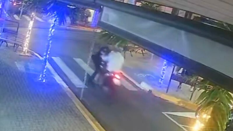 Guarda municipal é atropelado por motociclista sem CNH