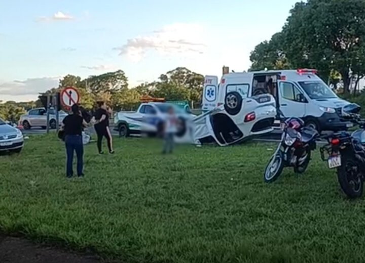 Caminhonete provoca colisão na Rondon e condutor foge