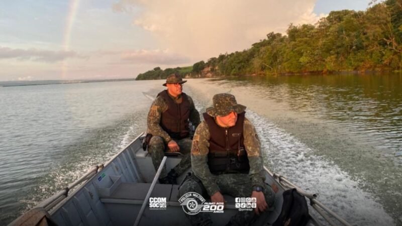 Polícia Ambiental apreende material de pesca irregular em Santa Maria da Serra