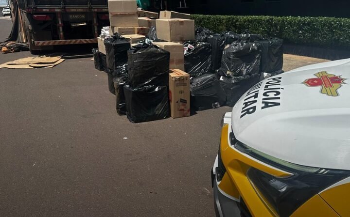Polícia apreende mais de R$ 750 mil em cigarros contrabandeados na Marechal Rondon