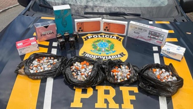 Pai e filho flagrados com remédios ilegais em viagem para Botucatu