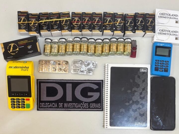 Polícia encerra esquema de venda de anabolizantes e medicamentos por aplicativos de mensagem