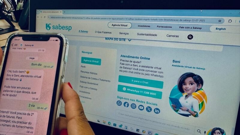 Sabesp enviará mensagem aos clientes que “excederem” consumo de água