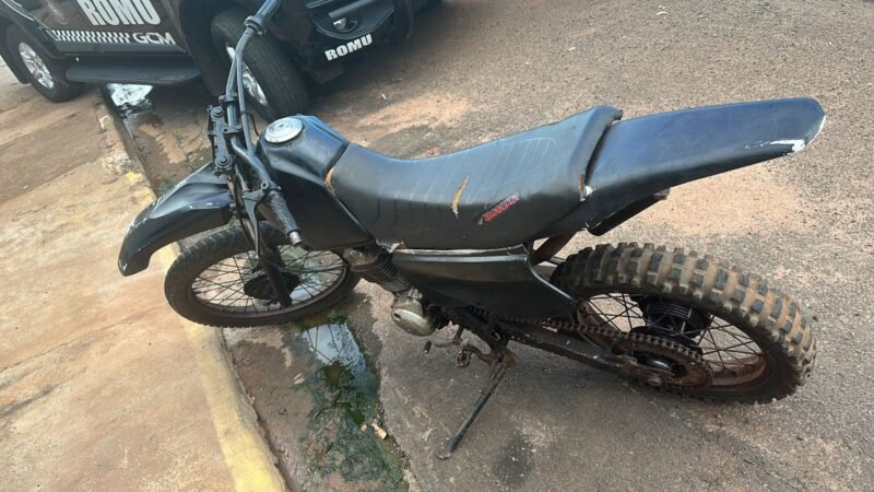 Adolescente flagrado conduzindo motocicleta adulterada