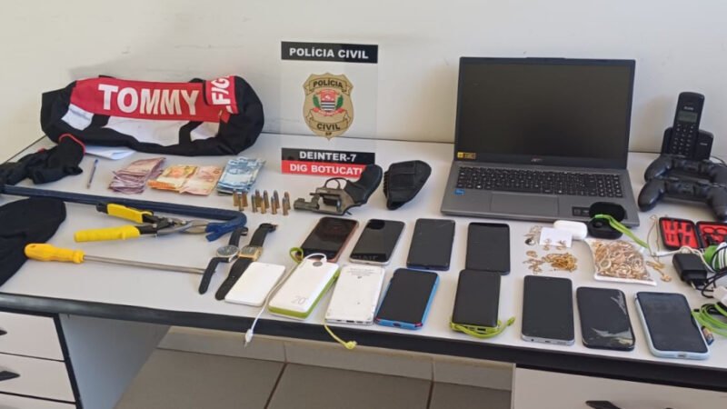 Polícia Civil prende quadrilha suspeita de roubos a residências na região