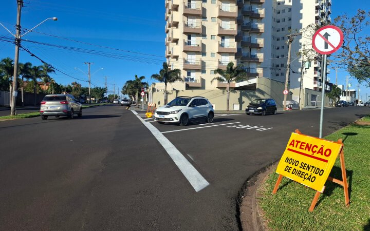 Trecho de avenida em Botucatu tem sentido de direção alterado