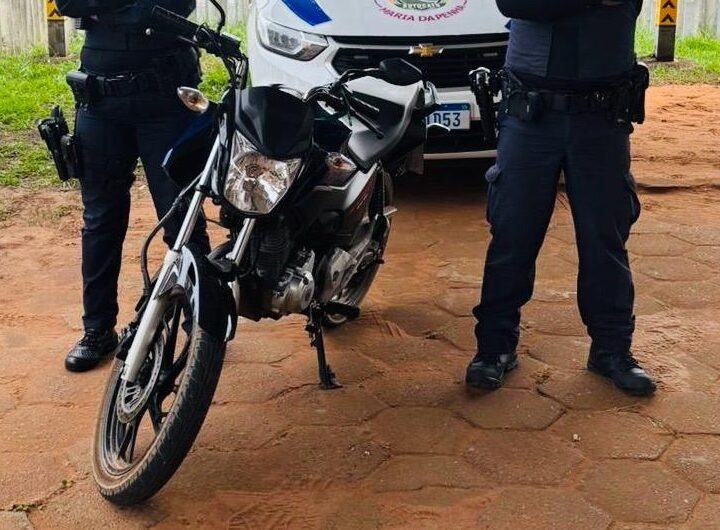 GCM recupera moto clonada denunciada pela Muralha Virtual