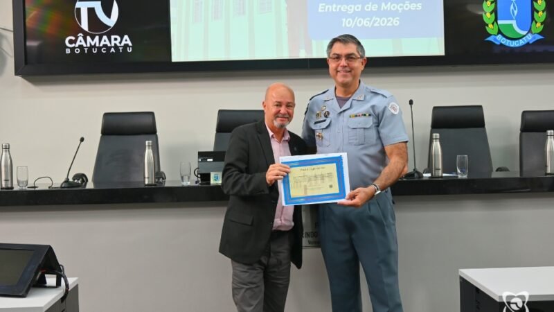 Câmara de Botucatu homenageia profissionais, instituições e agentes de segurança