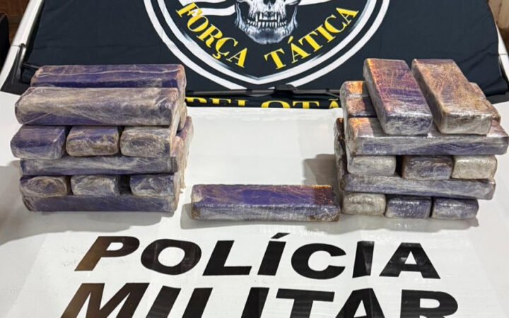 Adolescente é apreendido com 25 kg de maconha em ônibus