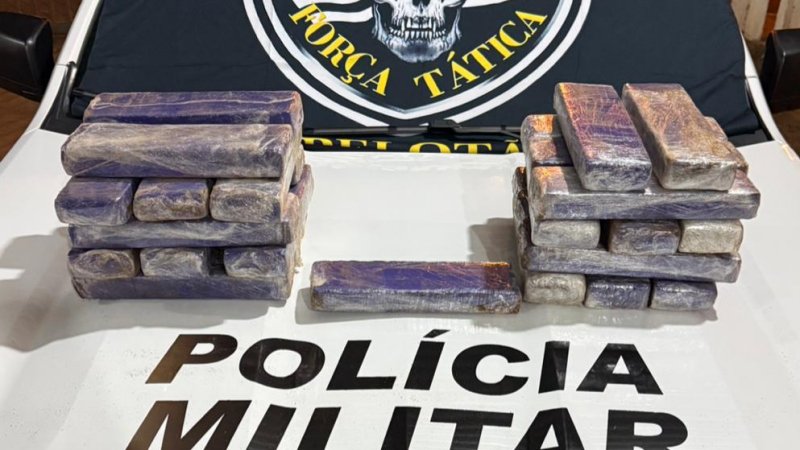 Adolescente é apreendido com 25 kg de maconha em ônibus