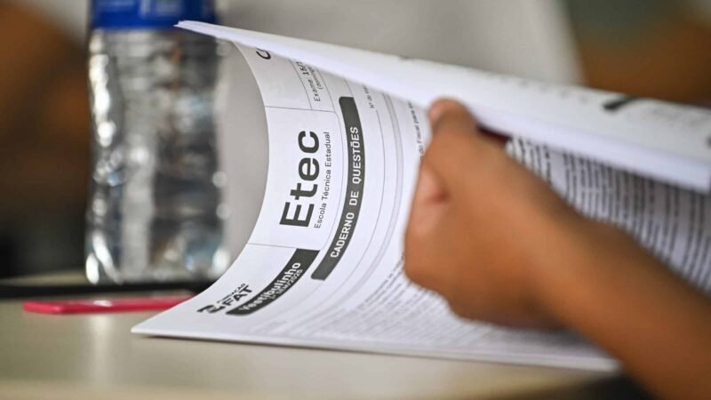 Prova do Vestibulinho das Etecs será neste domingo (21)