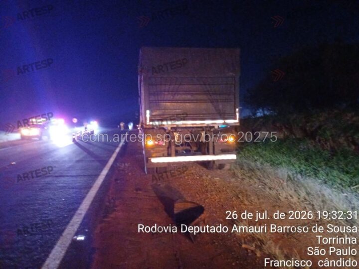 Pedestre morre após ser atropelado duas vezes em rodovia; motorista foge sem prestar socorro
