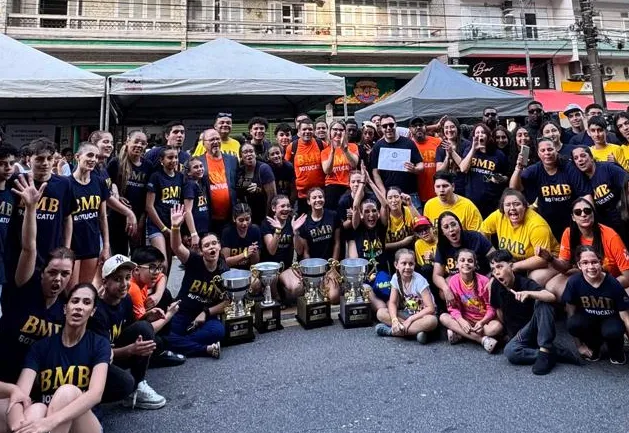 Banda Marcial de Botucatu garante 4 troféus Concurso de Bandas e Fanfarras de Santos