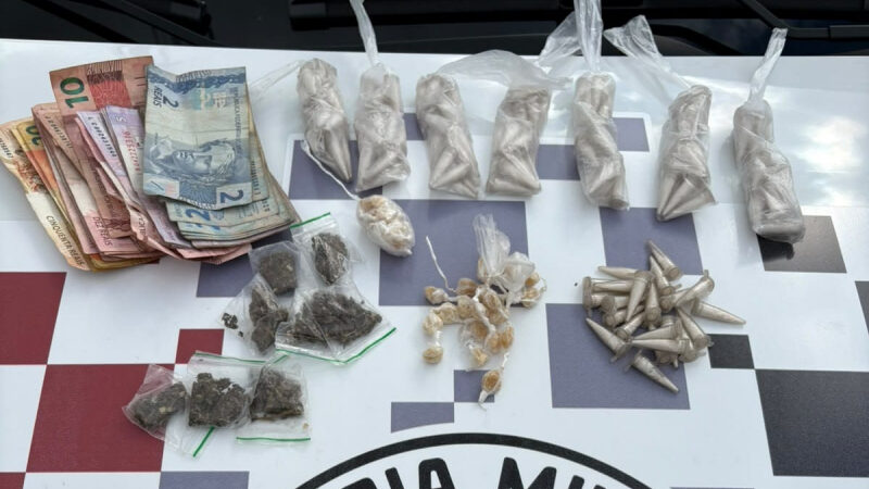 PM captura traficante que tentou esconder drogas na cintura