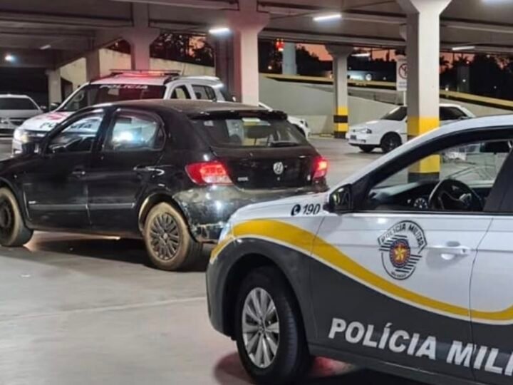 Ladrão de carro tenta fugir de abordagem, mas acaba preso pela PM