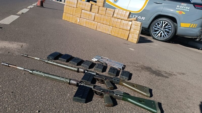 Polícia apreende drogas e fuzis que seriam entreguem em Botucatu