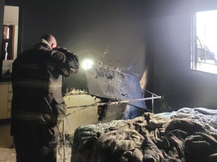 Botucatu: curto em aparelho de TV provoca incêndio em residência
