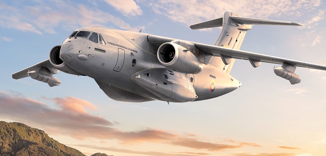 Colômbia adquire cargueiro militar produzido pela Embraer