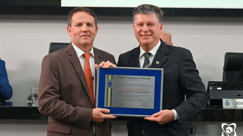 Engenheiro Reinaldo Henrique recebe o Título de “Botucatuense Emérito”