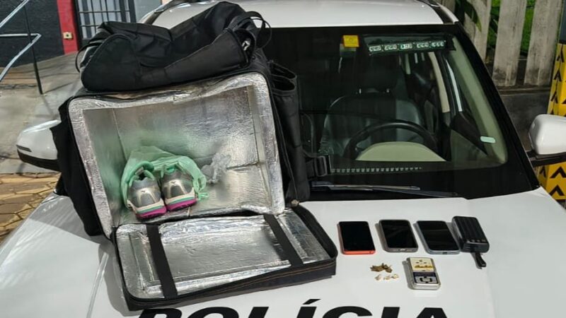 Traficante preso ao ser parado em blitz de trânsito